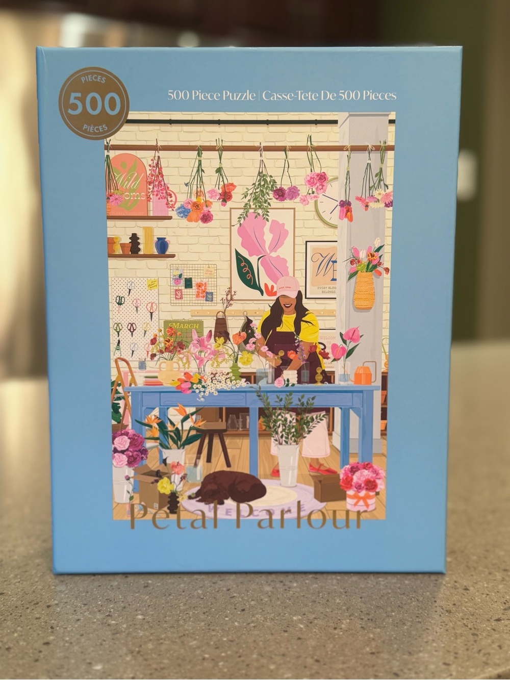 Hobbry jigsaw puzzle Petal Parlour 500 pieces Indigo Exclusive